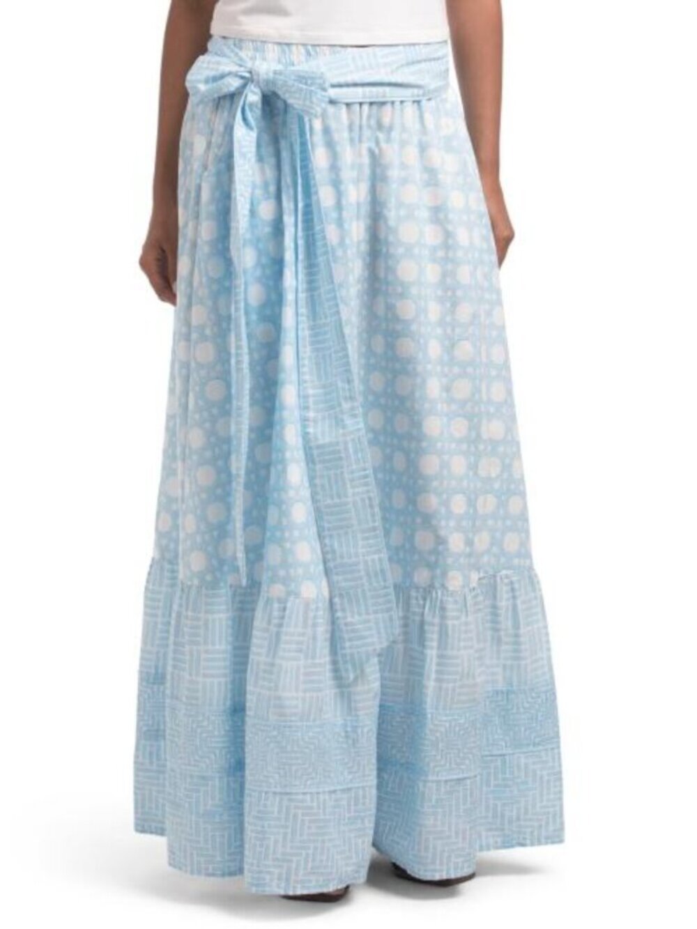 SUE SARTOR Flounce Skirt